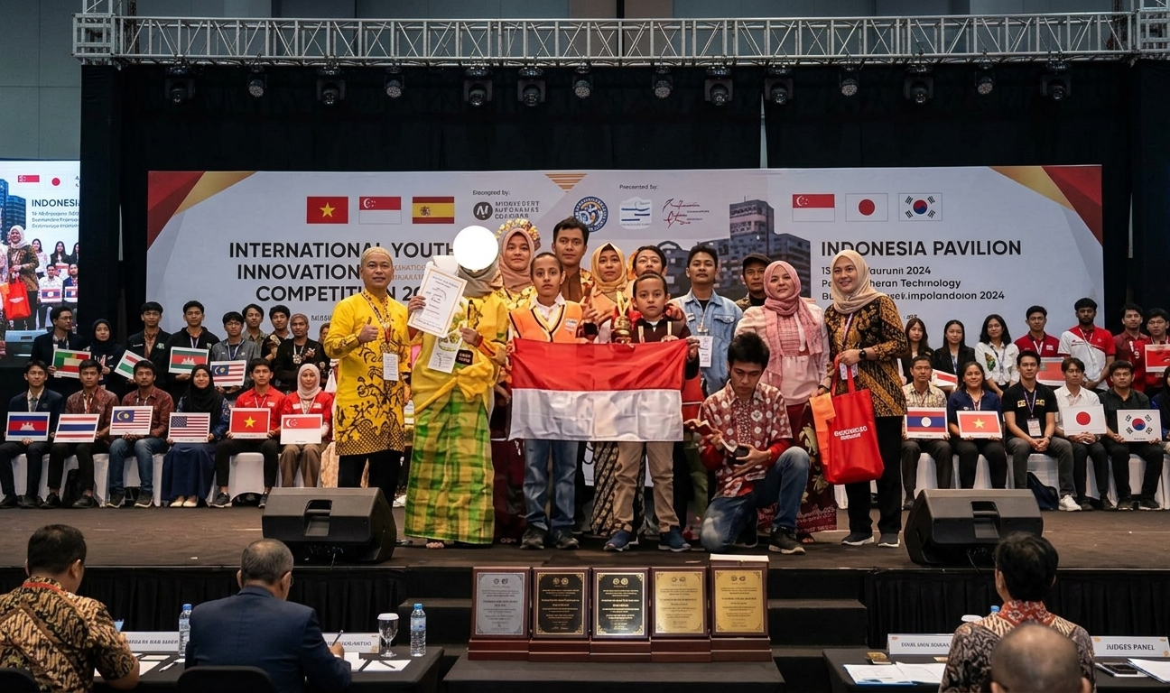 Bendera Indonesia berkibar di ajang internasional
