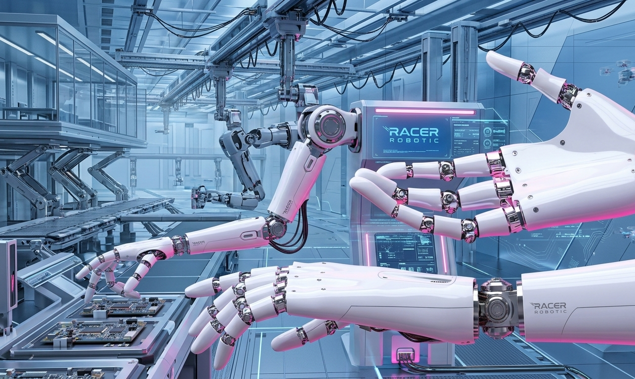 Tangan robotik, simbol pembelajaran AI
